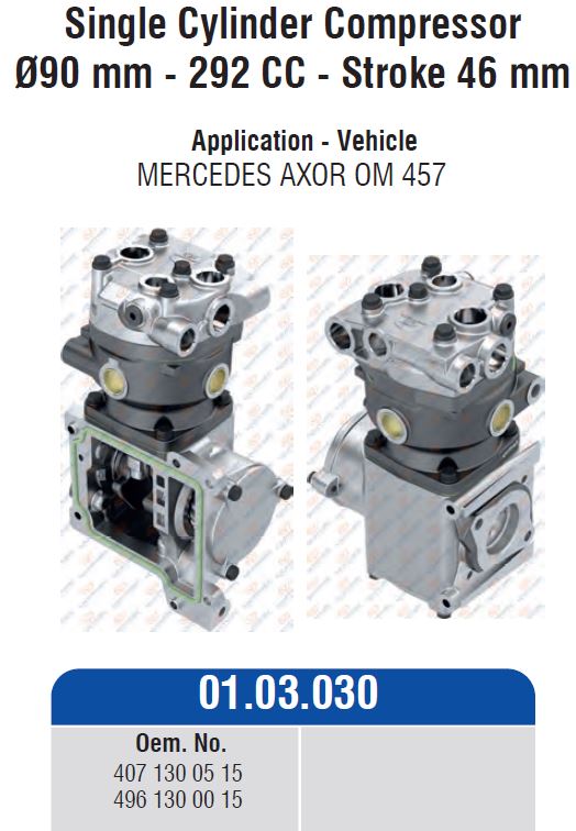Kompresszor 292cc 90,0 1 hengeres