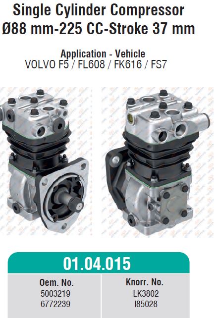 Kompresszor 225cc 88,0 1 hengeres